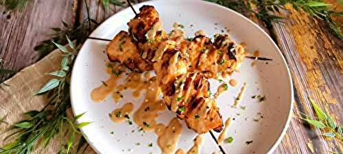 Brochettes de poulet grillé sauce Satay