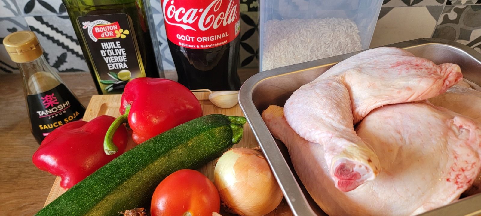 Batch cooking familial simple et économique avec des cuisses de poulet : Cuisses de poulet au coca et Cuisses de poulet méditerranéennes 