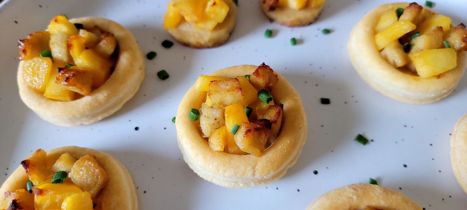 Bouchées boudin blanc et pommes