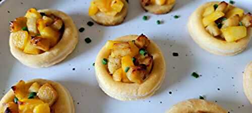 Bouchées boudin blanc et pommes