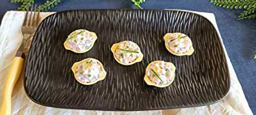 Cassolettes apéritives au saumon fumé et fromage blanc