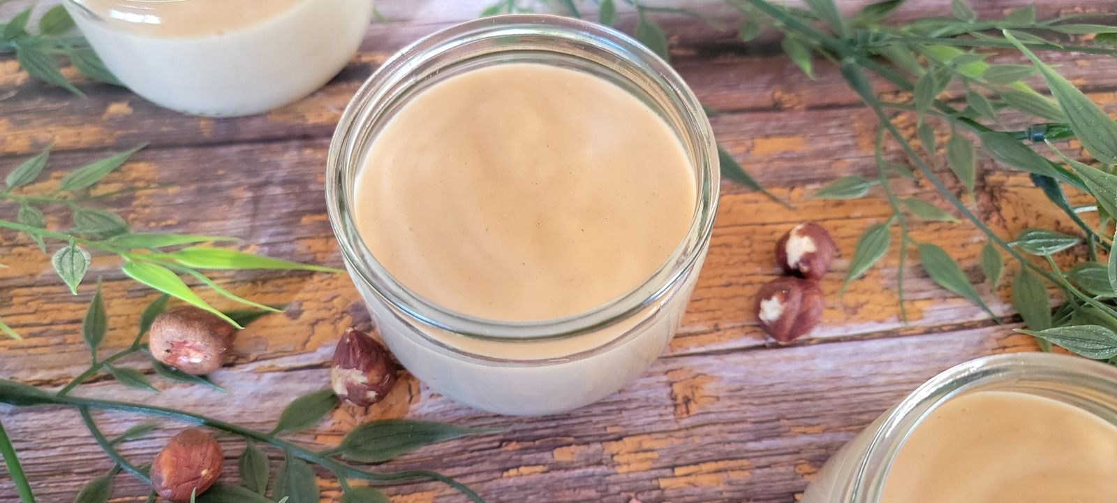 Crème à la pâte à tartiner lait noisette