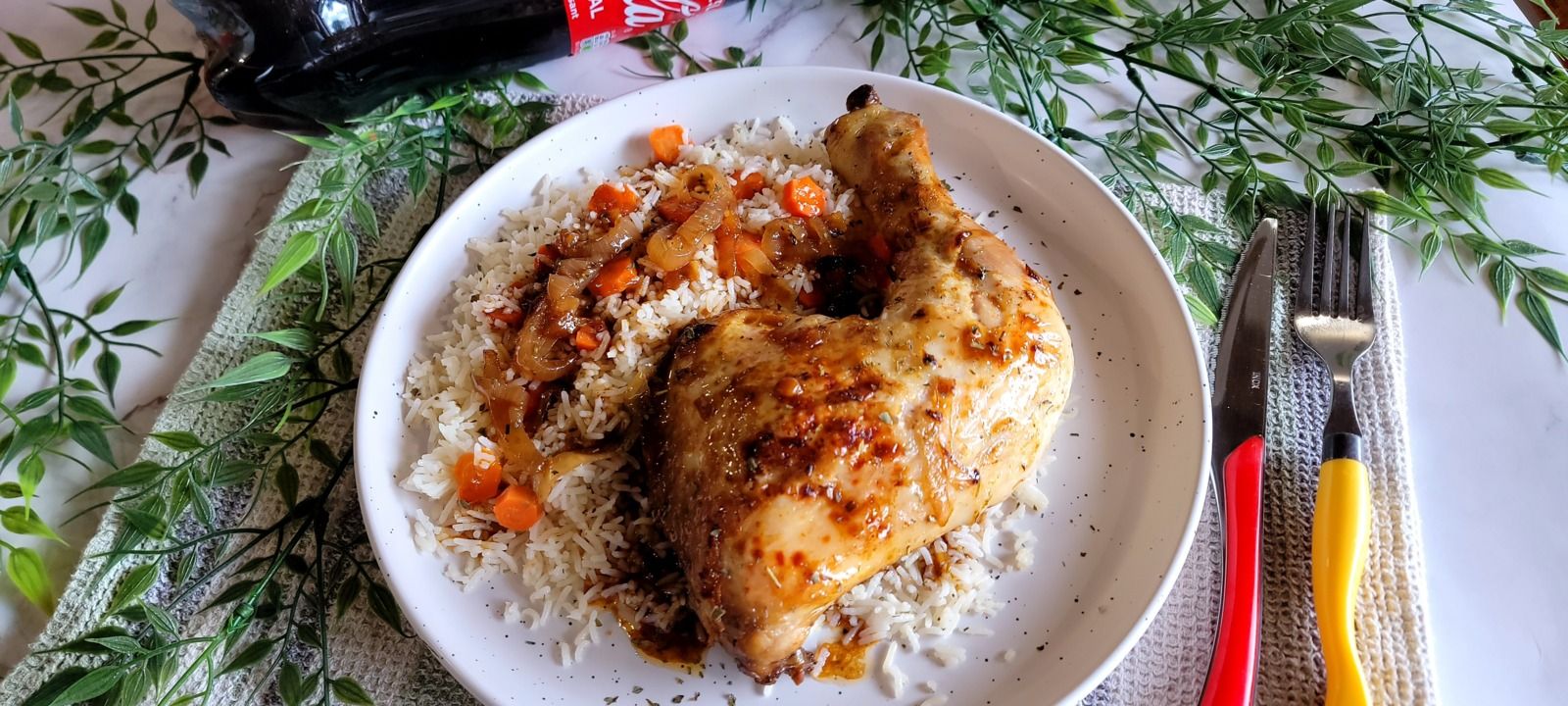Cuisse de poulet au coca 