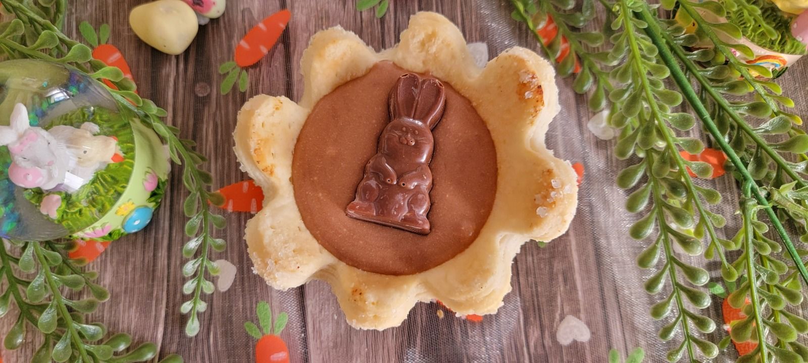 Tulipe et lapin garni à la mousse au chocolat