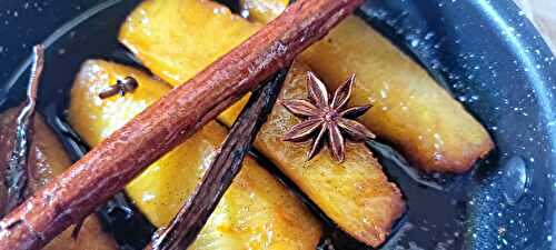 Ananas rôti aux épices