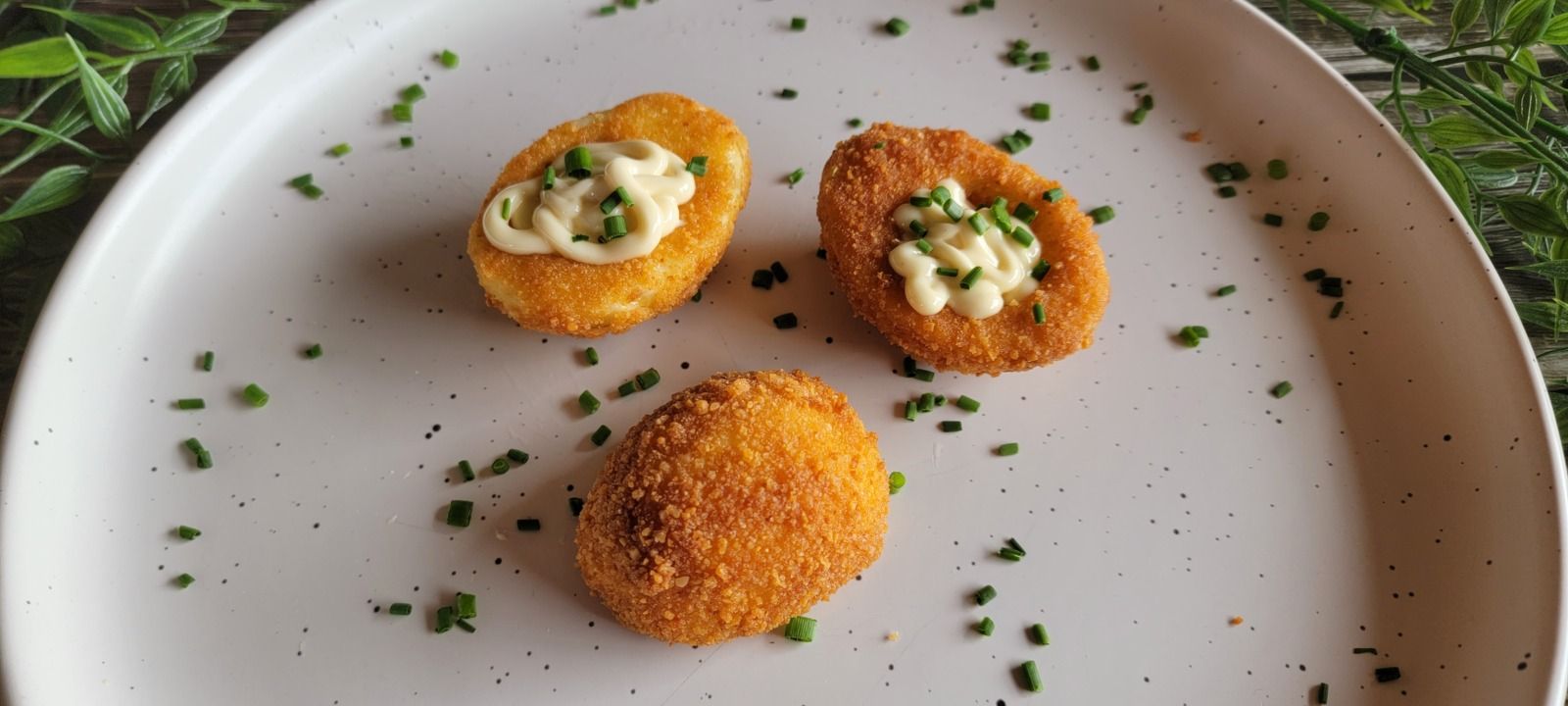 Œufs panés et frits 