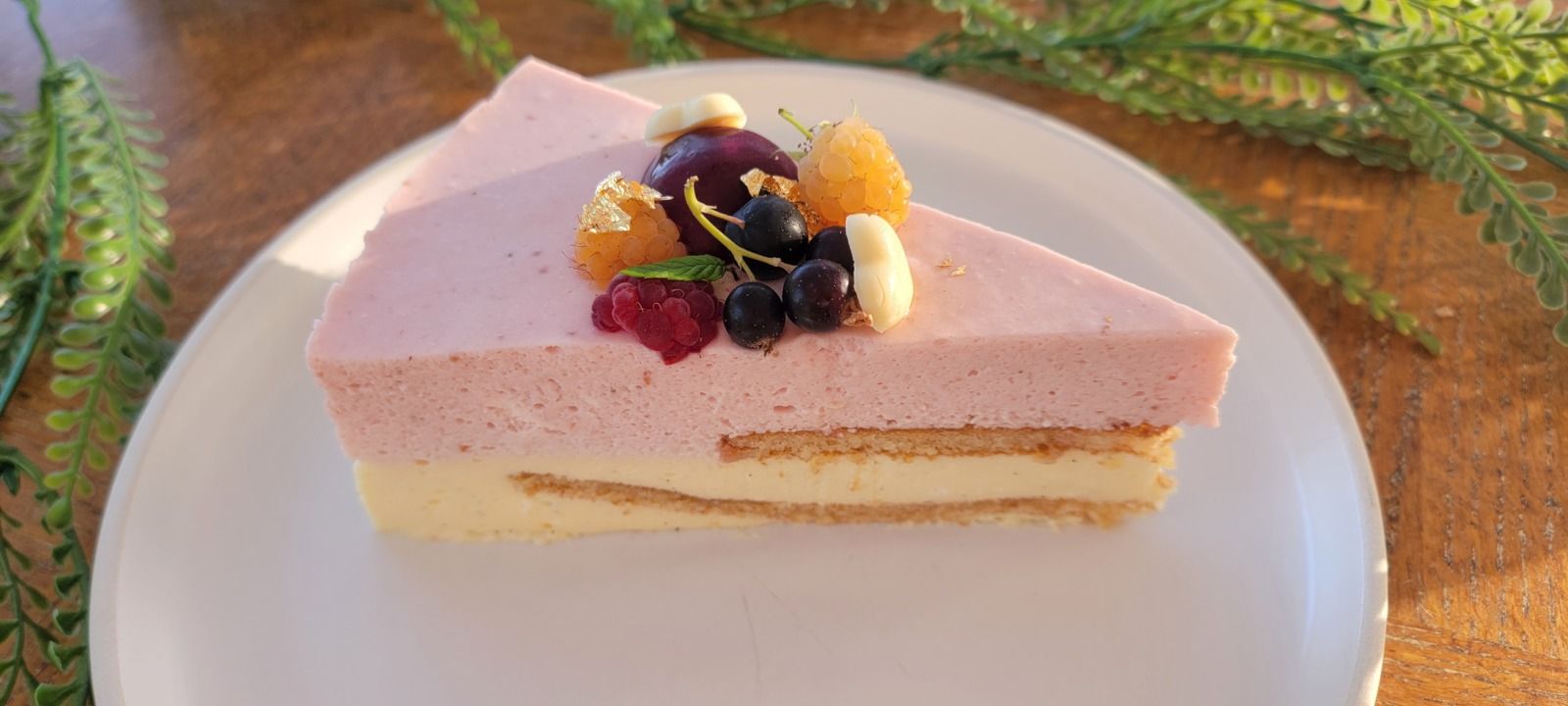 Bavarois mousse vanille fraise