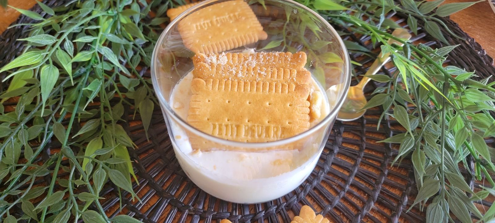 Cheesecake japonais viral petit-beurre et miel d'oranger