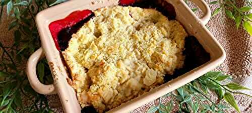 Crumble au cassis 