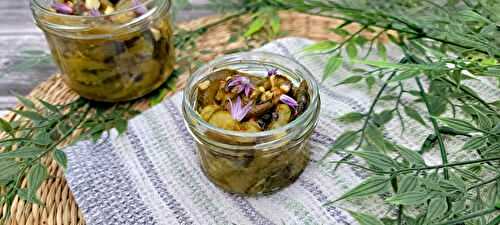 Poivrons verts marinés