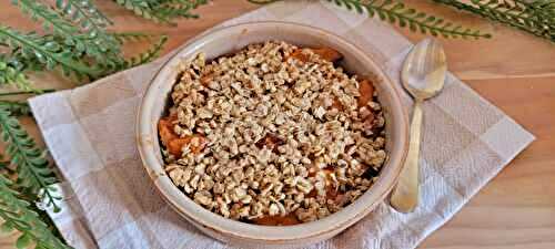 Crumble abricots flocons d'avoine - cuisson à l'AirFryer