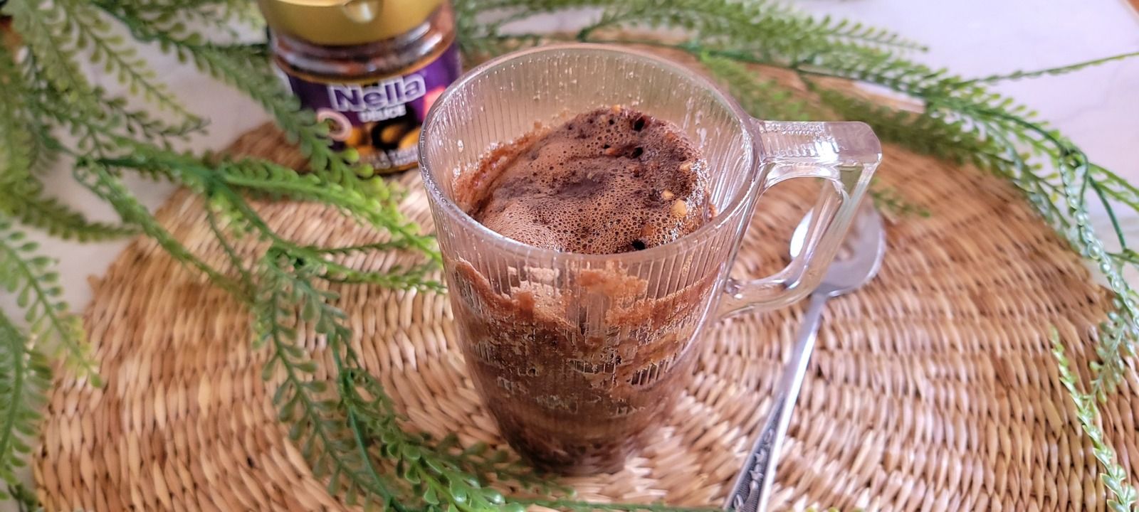 Mug cake cacao noisette