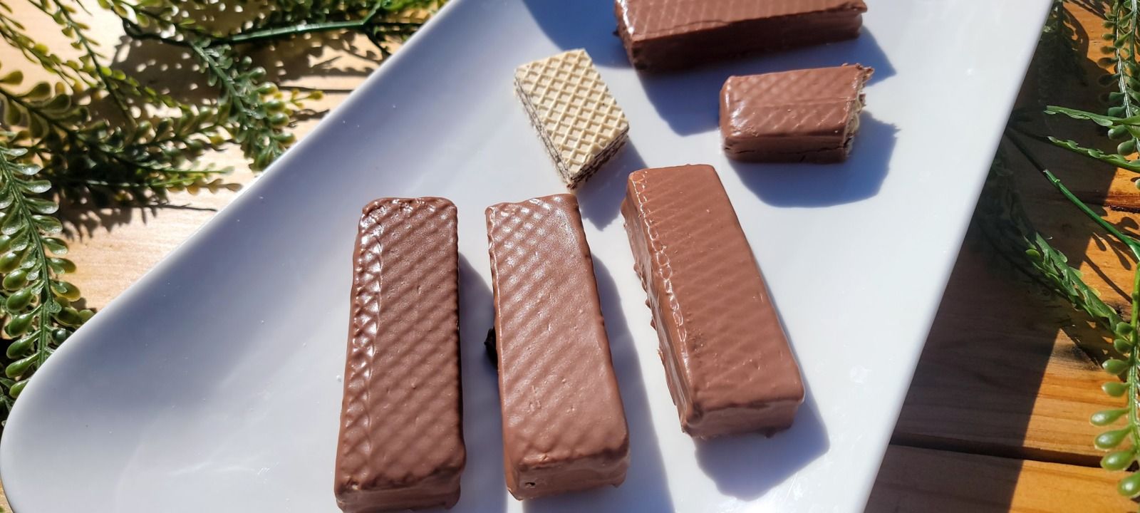 Barres Gaufrettes Chocolat et Noisette (Façon Tronky) - Recette Facile