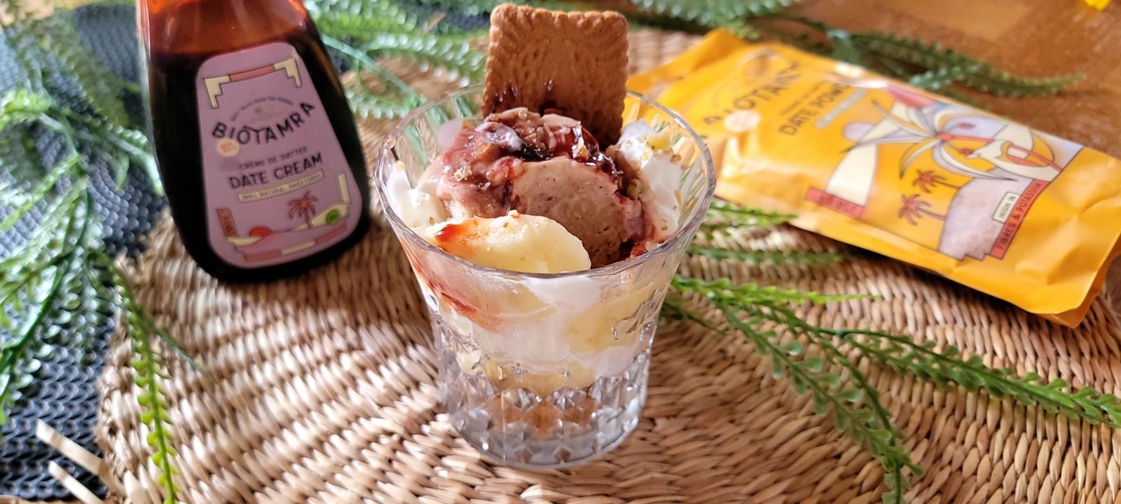 Coupe glacée façon Banoffee à la datte au Thermomix