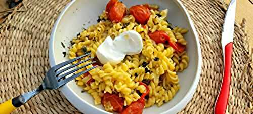 One Pot Pasta aux Tomates Cerises et Burrata au Thermomix