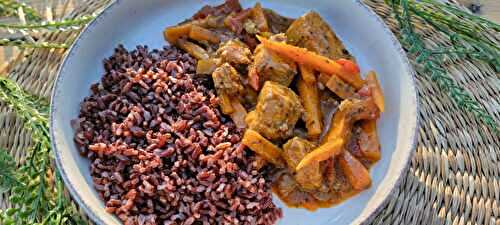 Poulet Basque Facile et Riz Rouge de Camargue