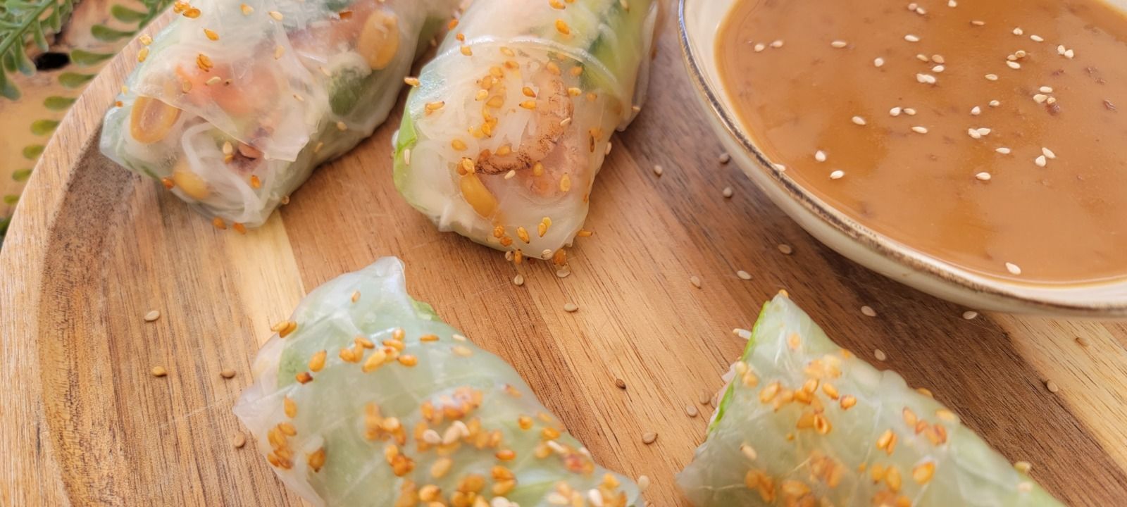 Rouleaux de printemps aux crevettes grises