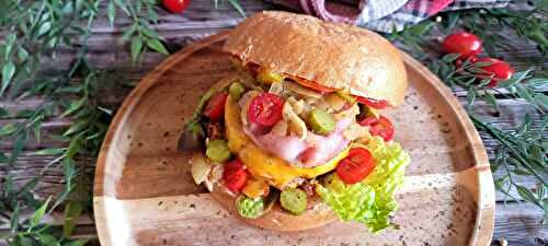 Burger et sa compotée d'oignons au Melfor