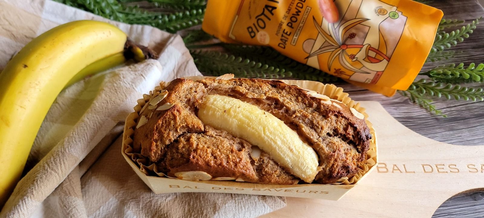 Mini banana bread à la poudre de dattes
