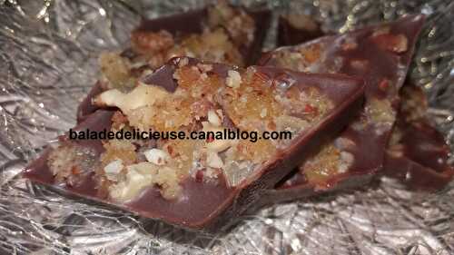 Barquettes de chocolat aux fruits secs