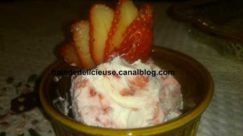 Glaces aux fraises