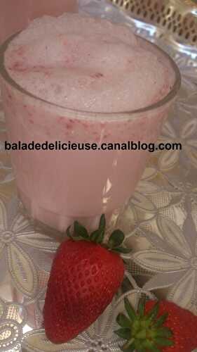 Milk shake aux fraises