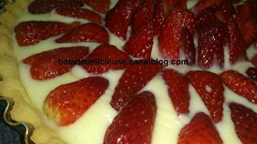 Tarte aux fraises - Balade délicieuse