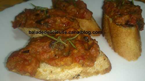 Toasts aux aubergines