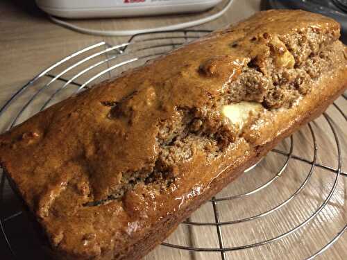 Cake aux pommes a la farine complète et flocons d'avoine