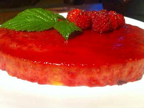 Cake dans l'esprit d'une tarte framboises