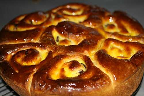 Chinois : brioche à la crème pâtissière (Schneckenkuchen)