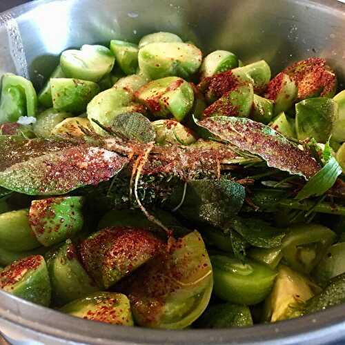 Coulis de tomates vertes