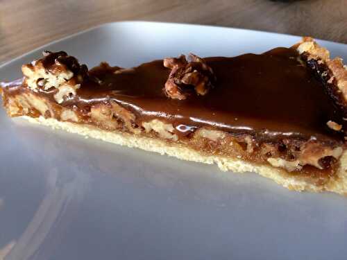 TARTE AUX NOIX , CARAMEL BEURRE SALÉ