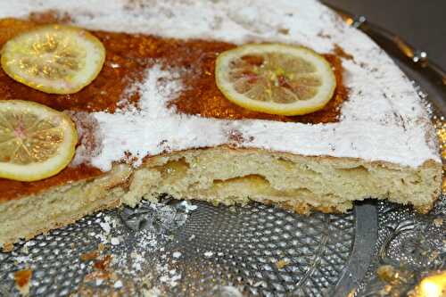 TARTE BRIOCHE AU CITRON ET MIEL