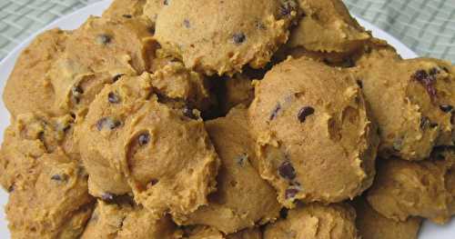 Biscuits à la citrouille et aux pépites de chocolat