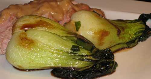 Bok choy glacé à l'érable