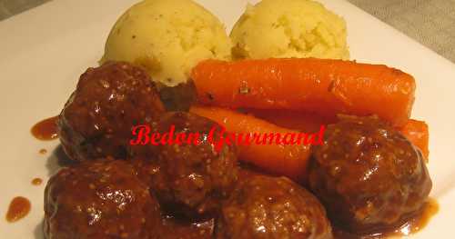 Boulettes de boeuf moutarde et miel