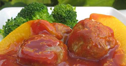 Boulettes de boeuf pêcher mignon