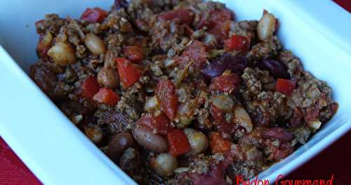 Chili au boeuf et aux fèves rouges