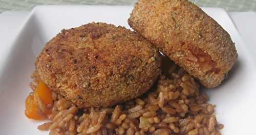 Croquettes de riz et de thon à la tomate