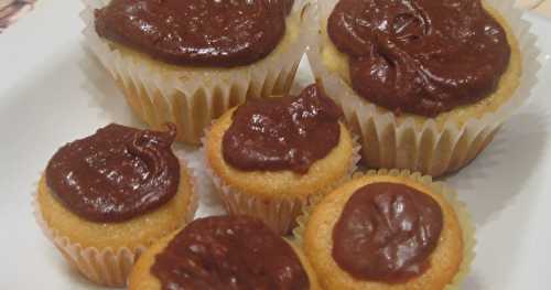 Cupcakes vanille, banane et chocolat