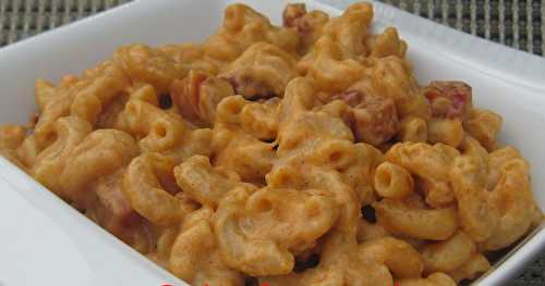 Macaroni au fromage, à la pancetta et à la vodka