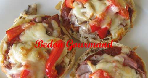 Mini-pizzas sur muffins anglais