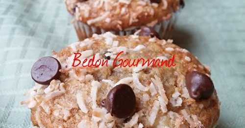 Muffins aux bananes et chocolat