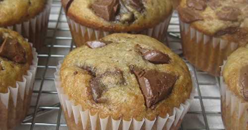 Muffins aux bananes superchocolatés