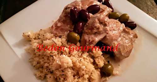 Poulet au citron & aux olives avec couscous au féta