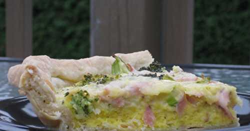 Quiche au jambon et au brocoli