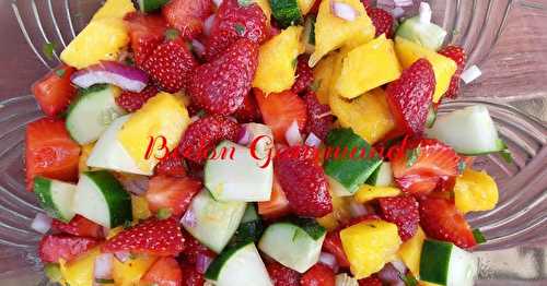 Salsa fraises mangue