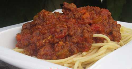 Sauce bolognaise traditionnelle à la mijoteuse