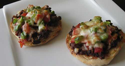 Tacos sur muffins anglais